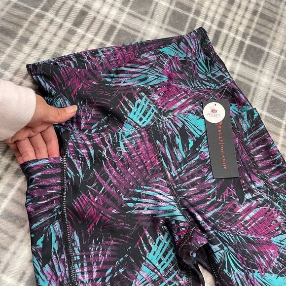 Bally midnight palms mid calf leggings NWT - Picture 8 of 11